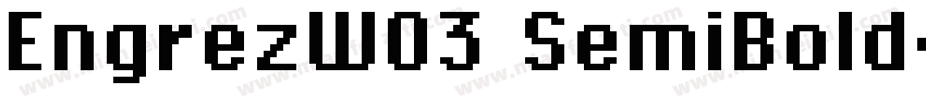 EngrezW03 SemiBold字体转换